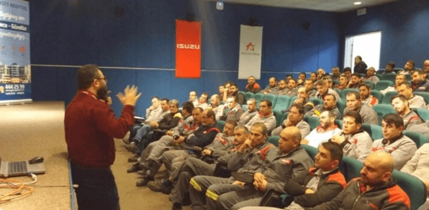 ISUZU Genel Merkezinde Çalışma Ortamında Gürültü Kirliliği ve Korunma Yöntemleri semineri gerçekleştirdik