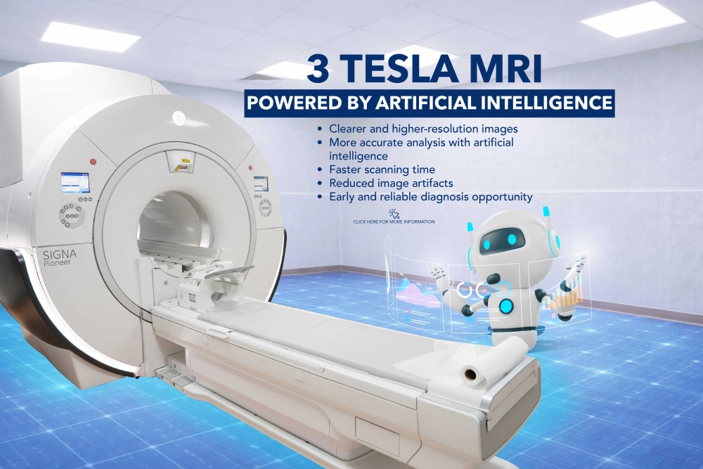 Yapay Zeka ile 3 Tesla MR