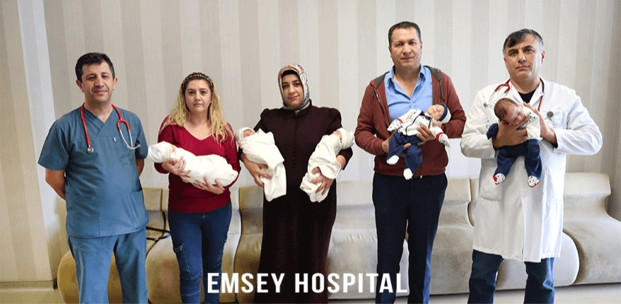 Türkiye’nin 4’üncü beşiz bebekleri hastanemizde dünyaya geldi.